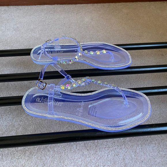 OLIVIA MILLER Women Fanore Gemstone Sandals - NEW NWOB - Picture 6 of 8